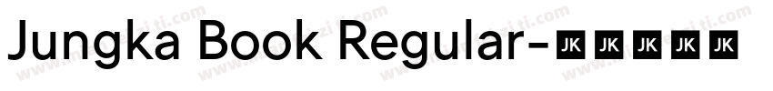 Jungka Book Regular字体转换